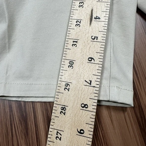 ASOS Design Beige Pleated Shorts Mens Size 34 x 7.5" Inseam Button Fly - Picture 11 of 11